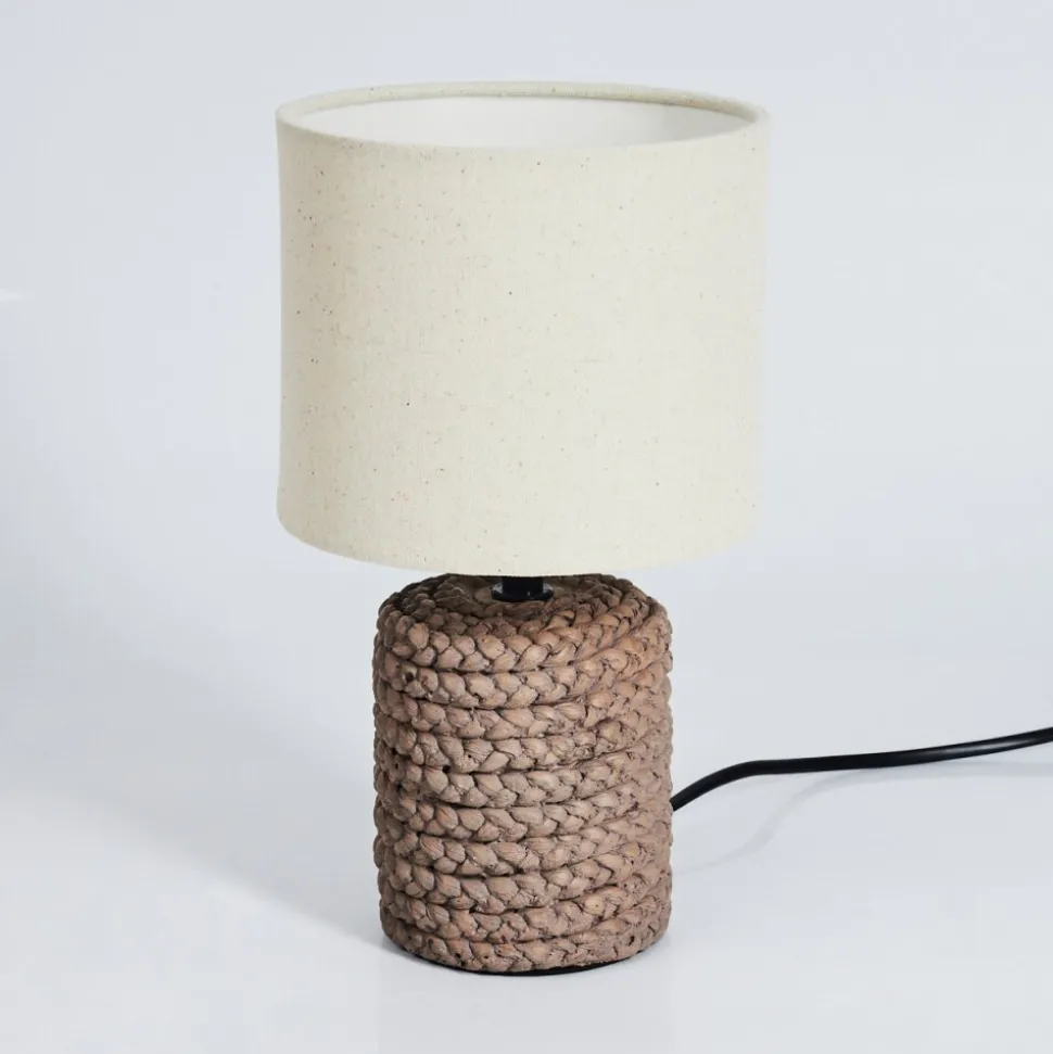 Lampe De Table Dambrois Brun, Ecru, 1 Lumiere
