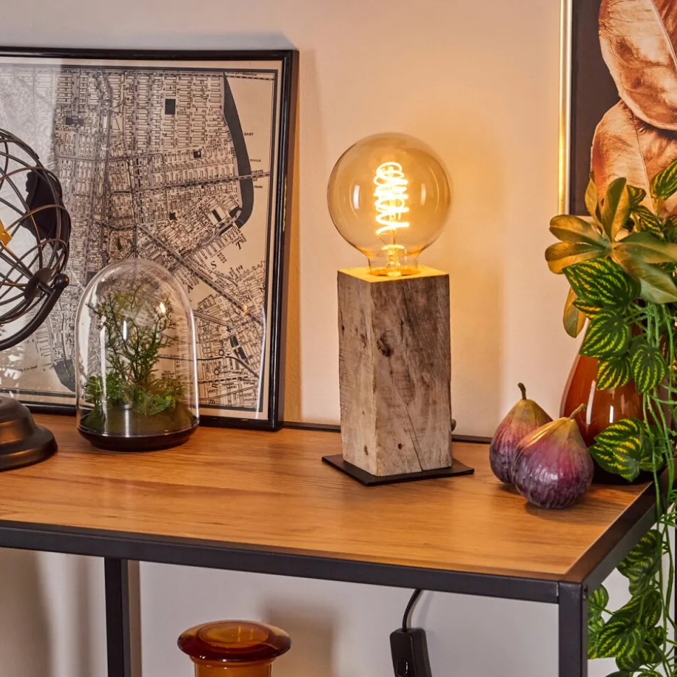 Lampe De Table Derville Ecru, Noir, 1 Lumiere
