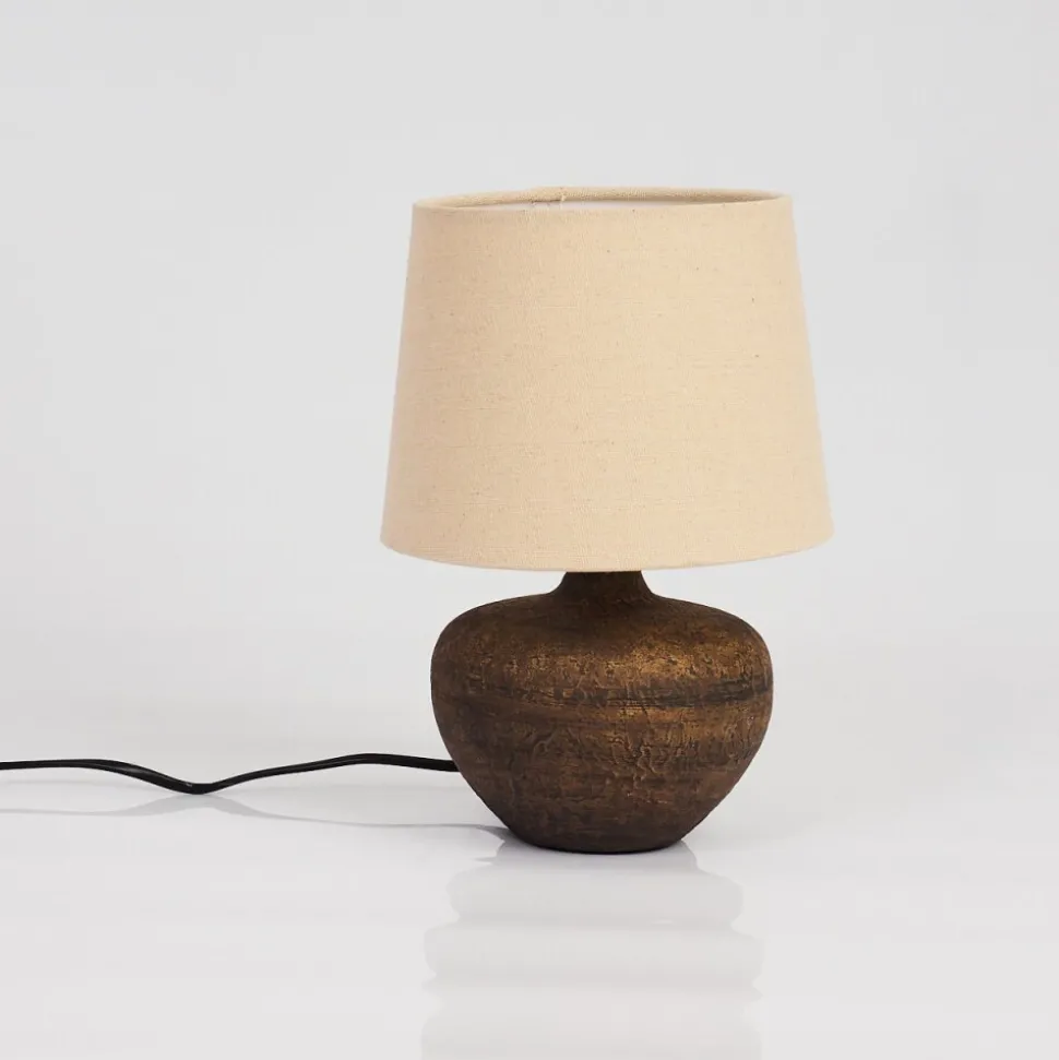 Lampe De Table Exchange Brun, 1 Lumiere
