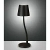 Lampe De Table Fabas-Luce Judy Led Noir, 1 Lumiere