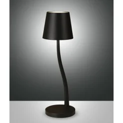 Lampe De Table Fabas-Luce Judy Led Noir, 1 Lumiere