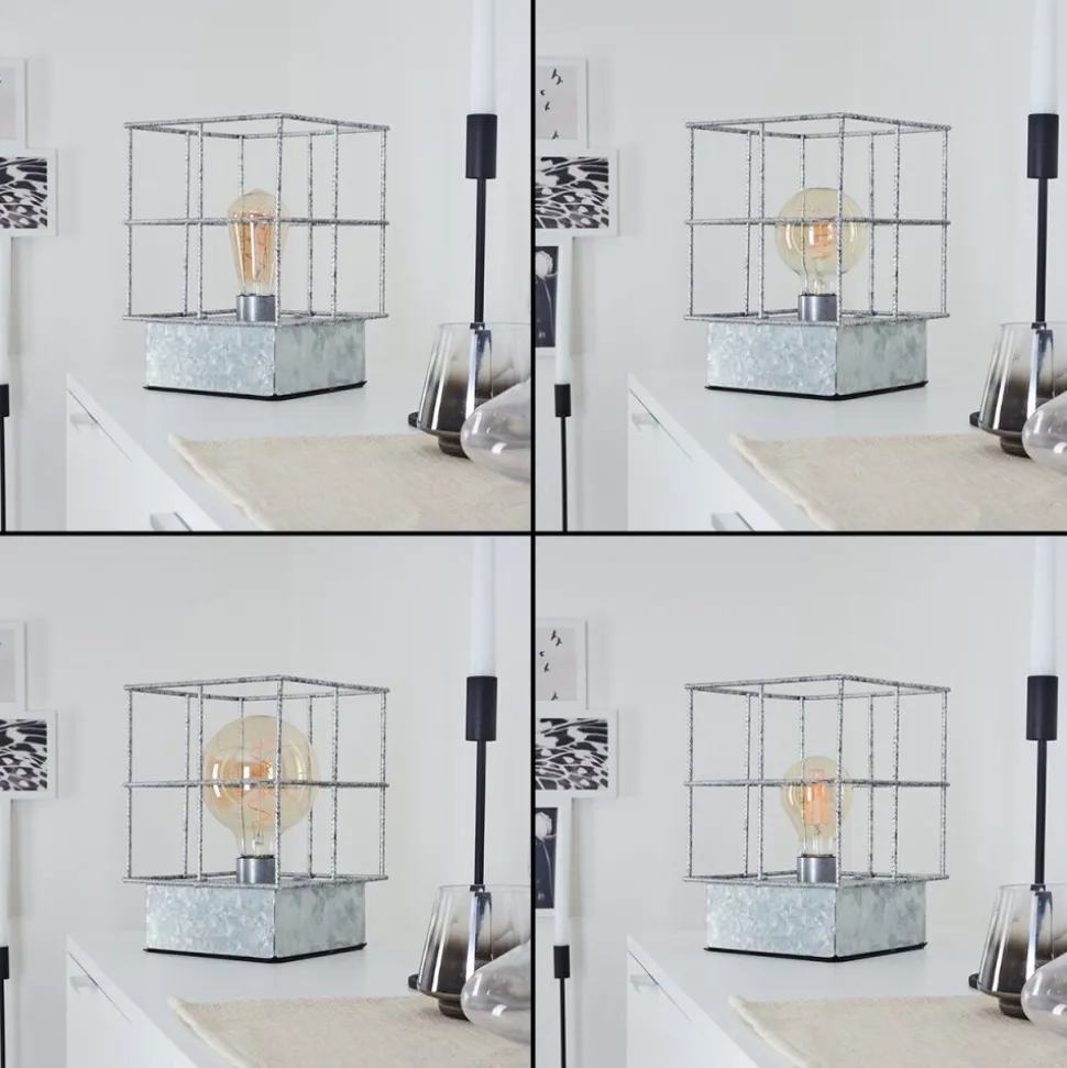 Lampe De Table Fevaag Nickel Mat, 1 Lumiere