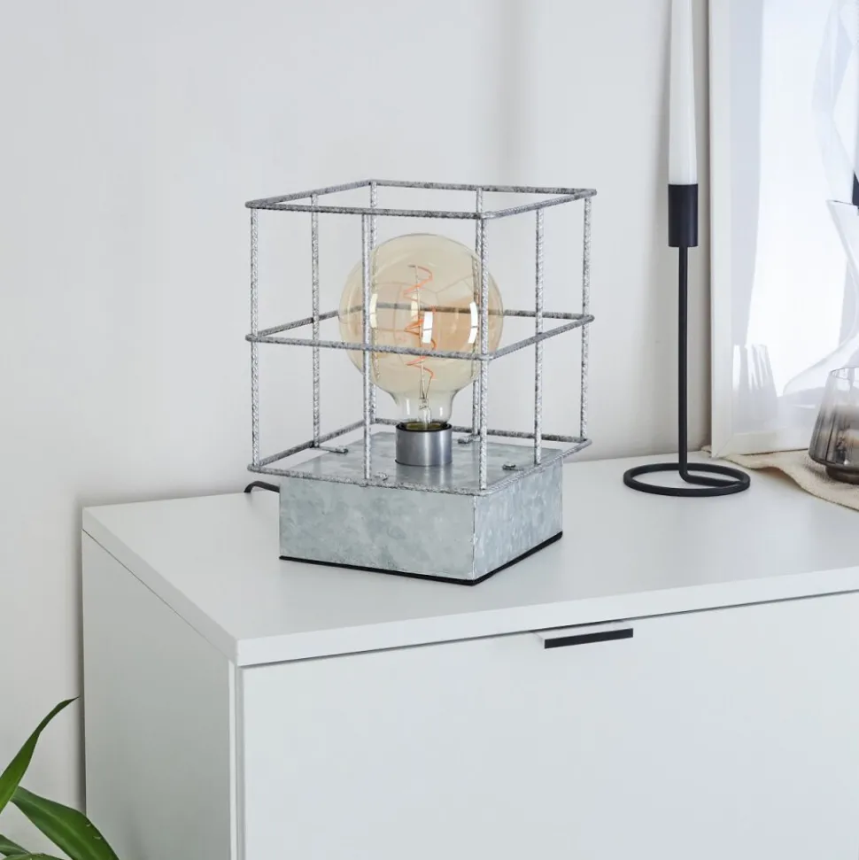 Lampe De Table Fevaag Nickel Mat, 1 Lumiere