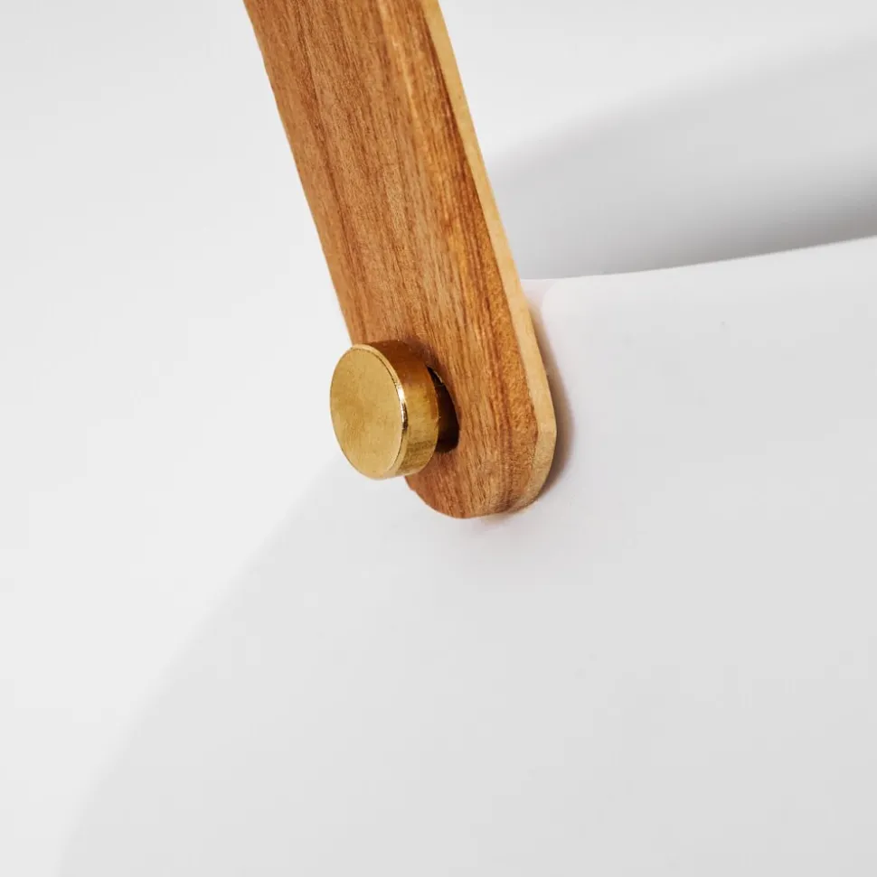 Lampe De Table Forrnes Beige, Blanc, 1 Lumiere