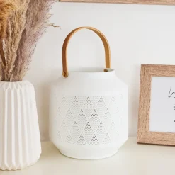 Lampe De Table Forrnes Beige, Blanc, 1 Lumiere