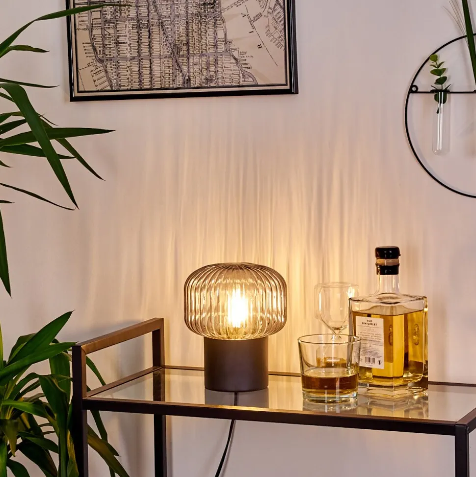 Lampe De Table Gallo Noir, 1 Lumiere