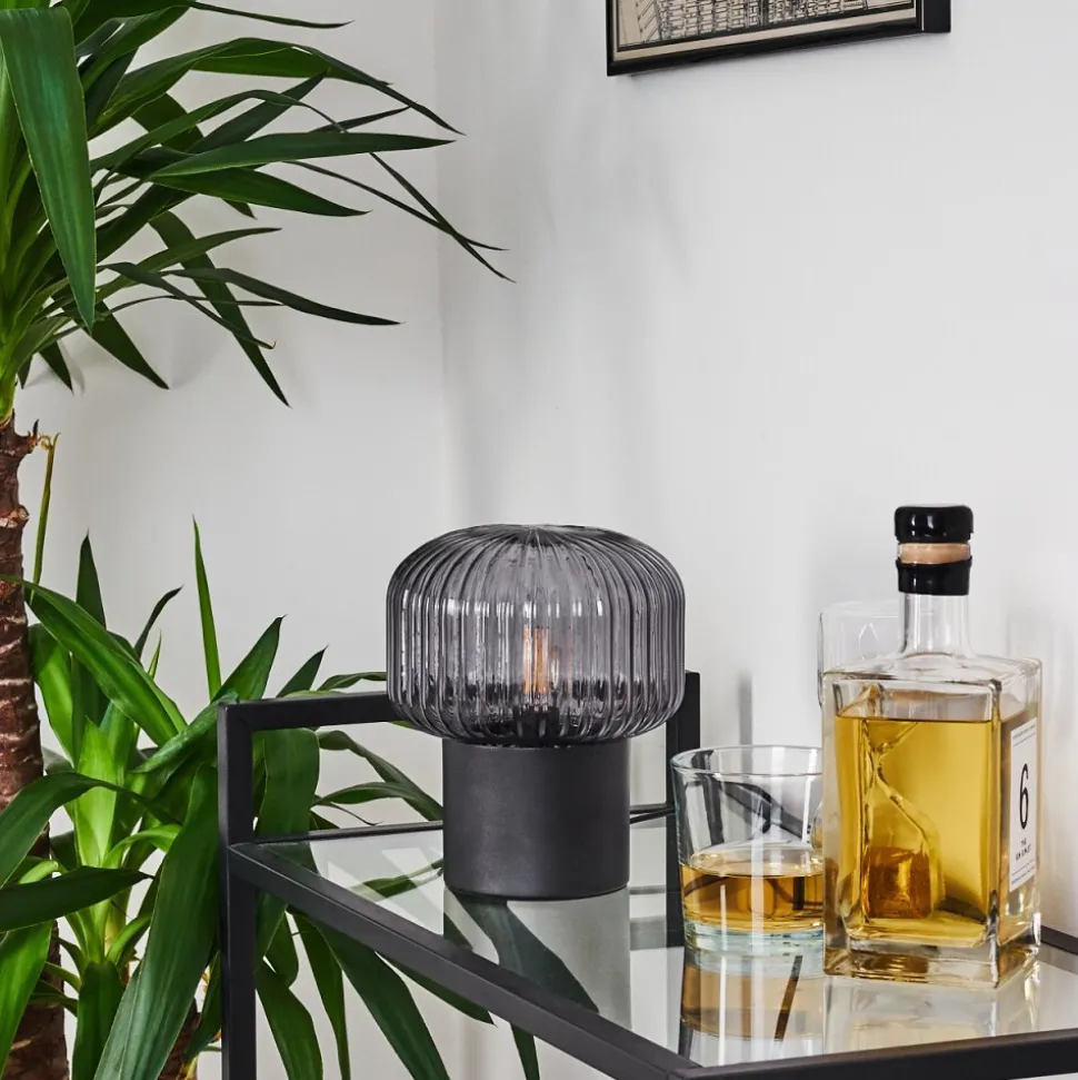 Lampe De Table Gallo Noir, 1 Lumiere