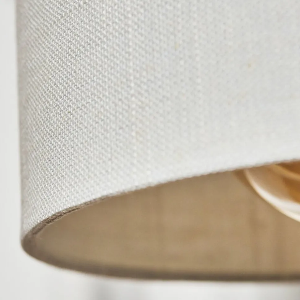 Lampe De Table Geelong Bois Clair, Blanc, 1 Lumiere