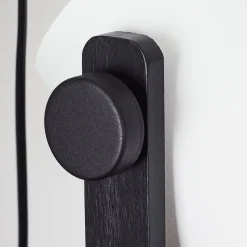 Lampe De Table Gibralter Noir, 1 Lumiere
