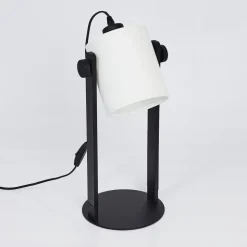 Lampe De Table Gibralter Noir, 1 Lumiere