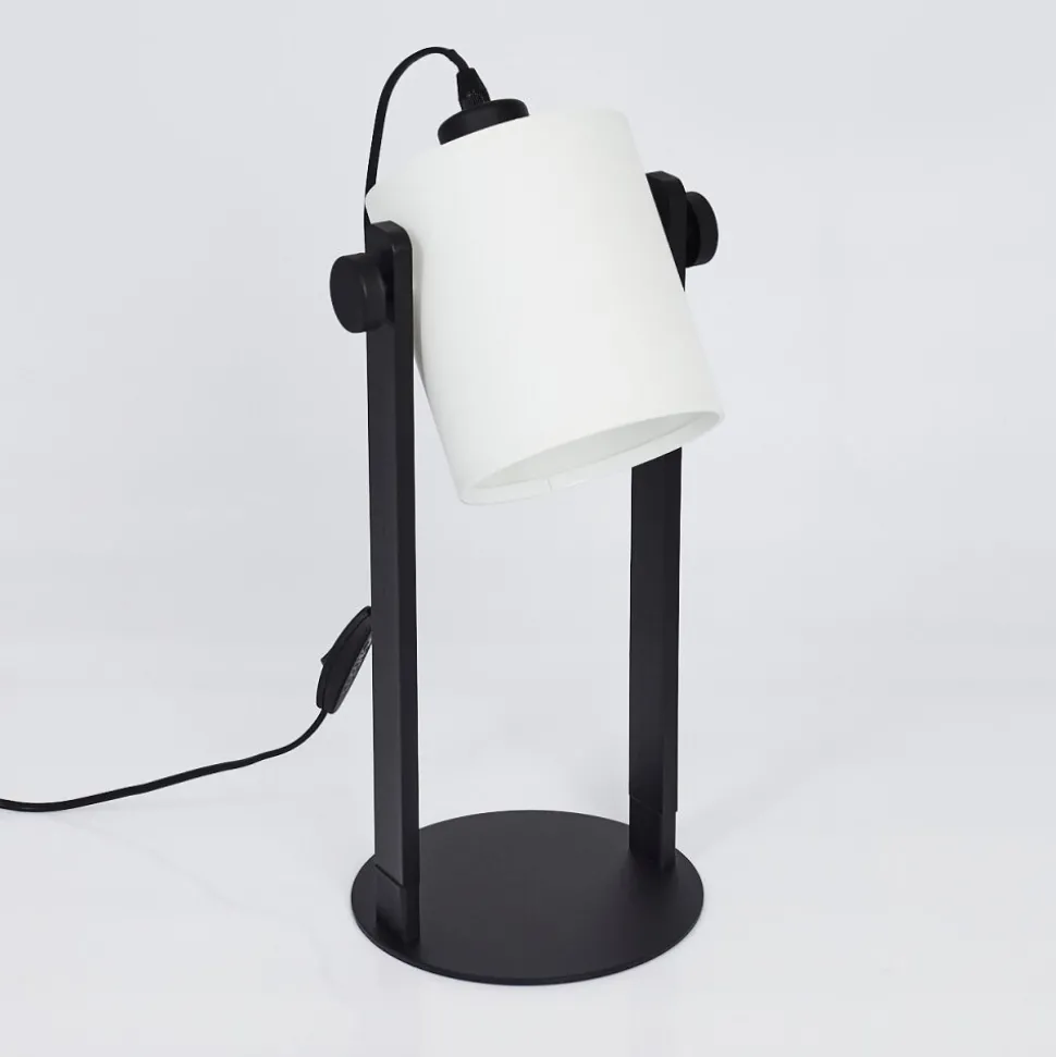Lampe De Table Gibralter Noir, 1 Lumiere