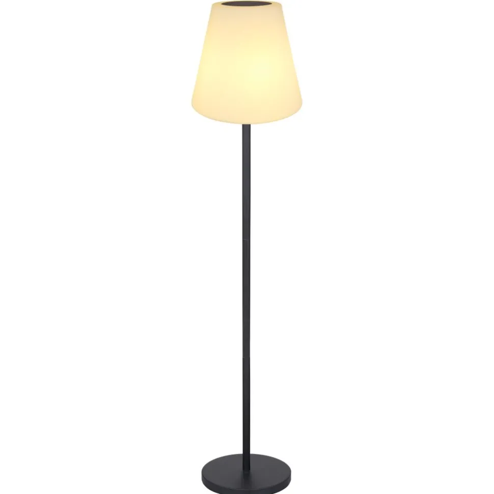 Lampe De Table Globo Solar Led Noir, 2 Lumieres, Telecommandes, Changeur De Couleurs