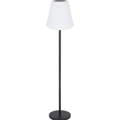 Lampe De Table Globo Solar Led Noir, 2 Lumieres, Telecommandes, Changeur De Couleurs