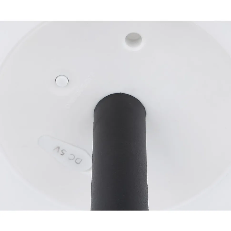 Lampe De Table Globo Solar Led Noir, 2 Lumieres, Telecommandes, Changeur De Couleurs