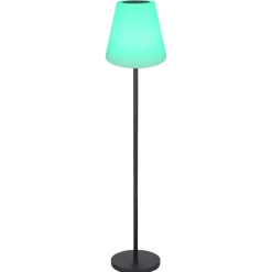 Lampe De Table Globo Solar Led Noir, 2 Lumieres, Telecommandes, Changeur De Couleurs