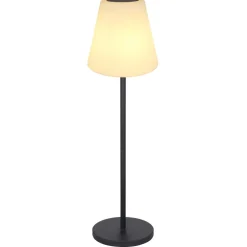 Lampe De Table Globo Solar Led Noir, 2 Lumieres, Telecommandes, Changeur De Couleurs
