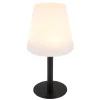 Lampe De Table Globo Solar Led Noir, 8 Lumieres, Changeur De Couleurs