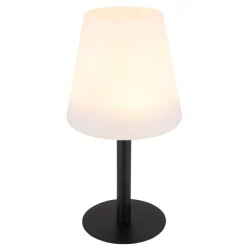 Lampe De Table Globo Solar Led Noir, 8 Lumieres, Changeur De Couleurs