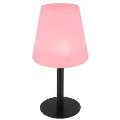 Lampe De Table Globo Solar Led Noir, 8 Lumieres, Changeur De Couleurs