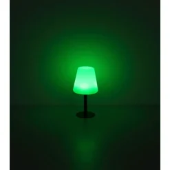 Lampe De Table Globo Solar Led Noir, 8 Lumieres, Changeur De Couleurs