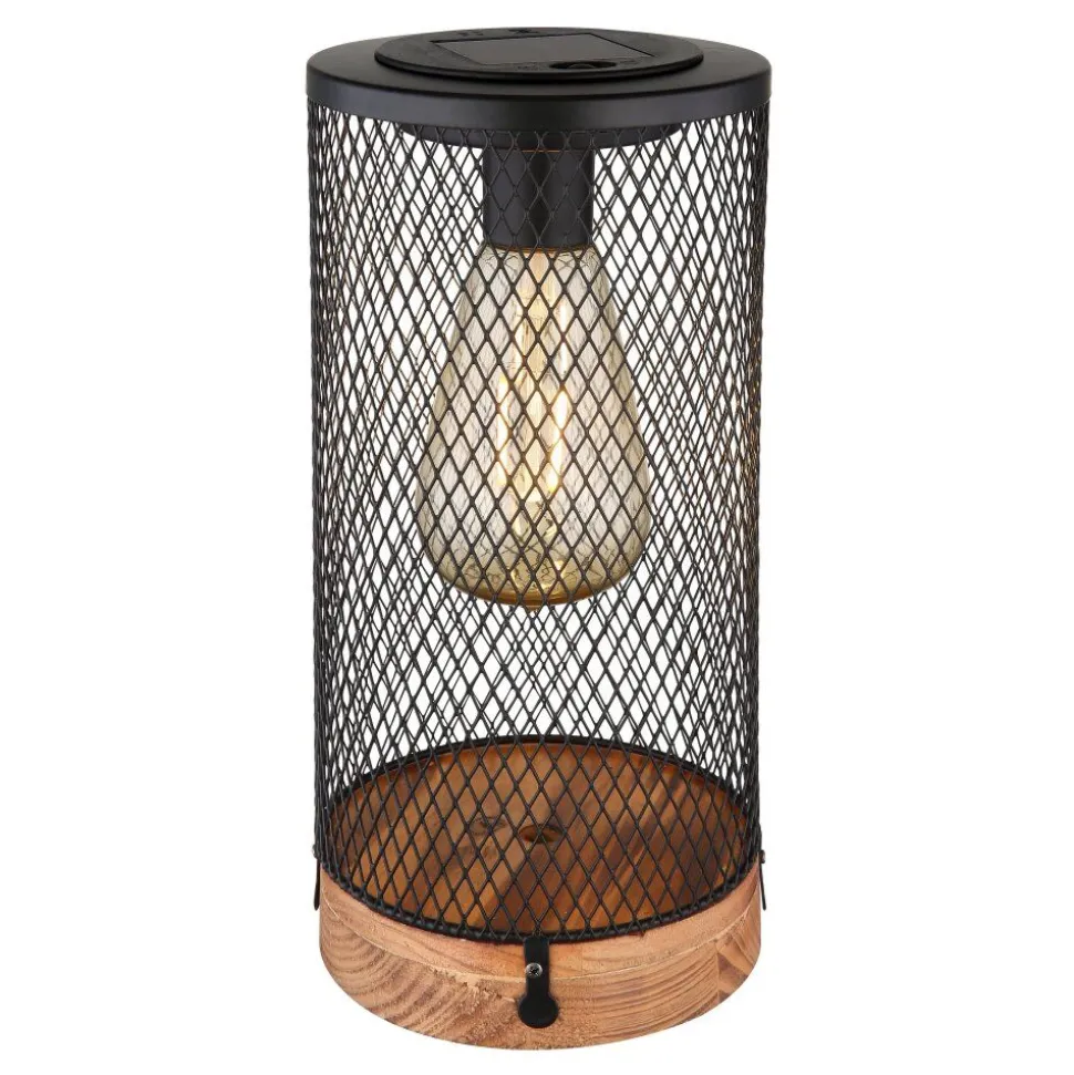 Lampe De Table Globo Solar Led Ecru, Noir, 1 Lumiere