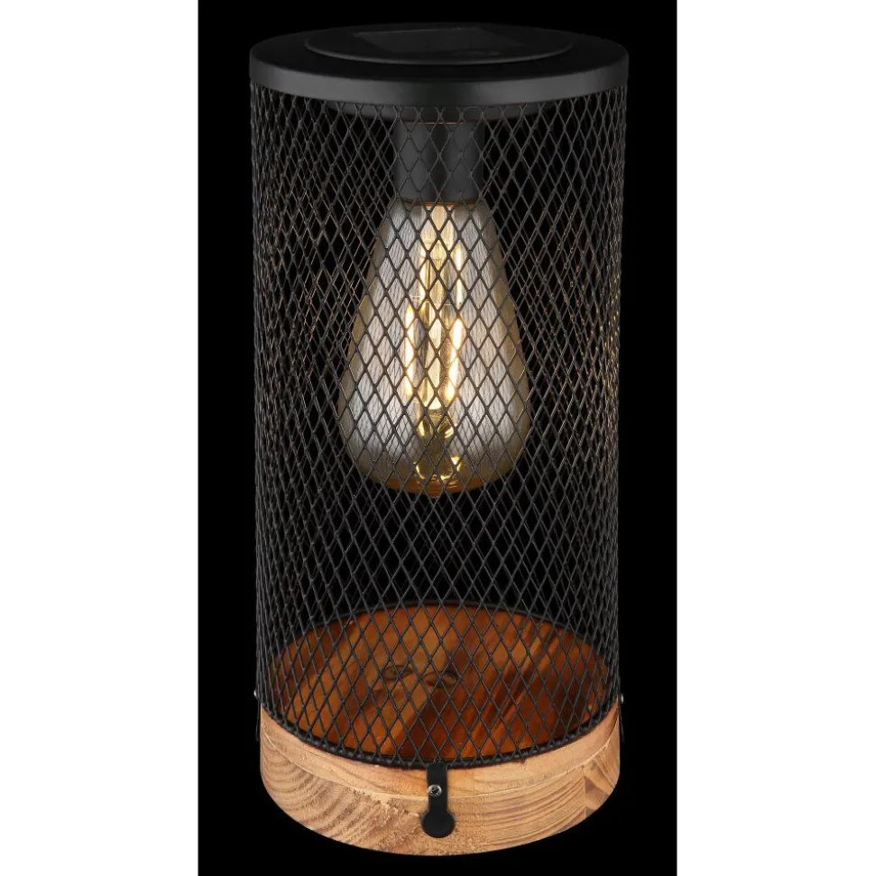 Lampe De Table Globo Solar Led Ecru, Noir, 1 Lumiere