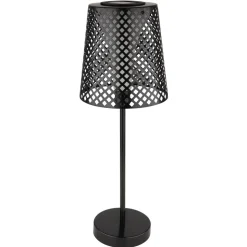 Lampe De Table Globo Solar Led Noir, 1 Lumiere