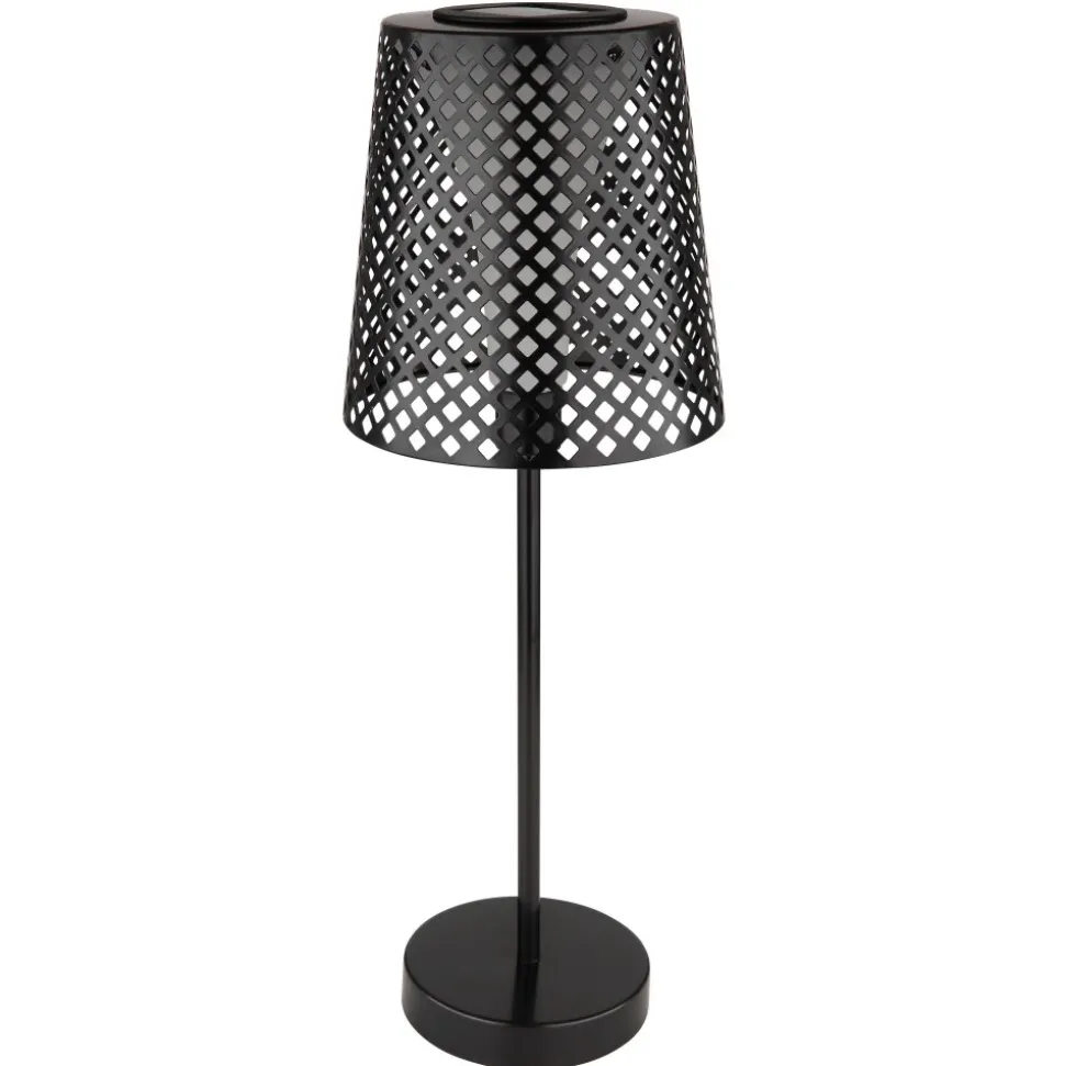 Lampe De Table Globo Solar Led Noir, 1 Lumiere