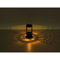 Lampe De Table Globo Solar Led Noir, 1 Lumiere