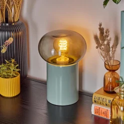 Lampe De Table Godrie Bleu, 1 Lumiere