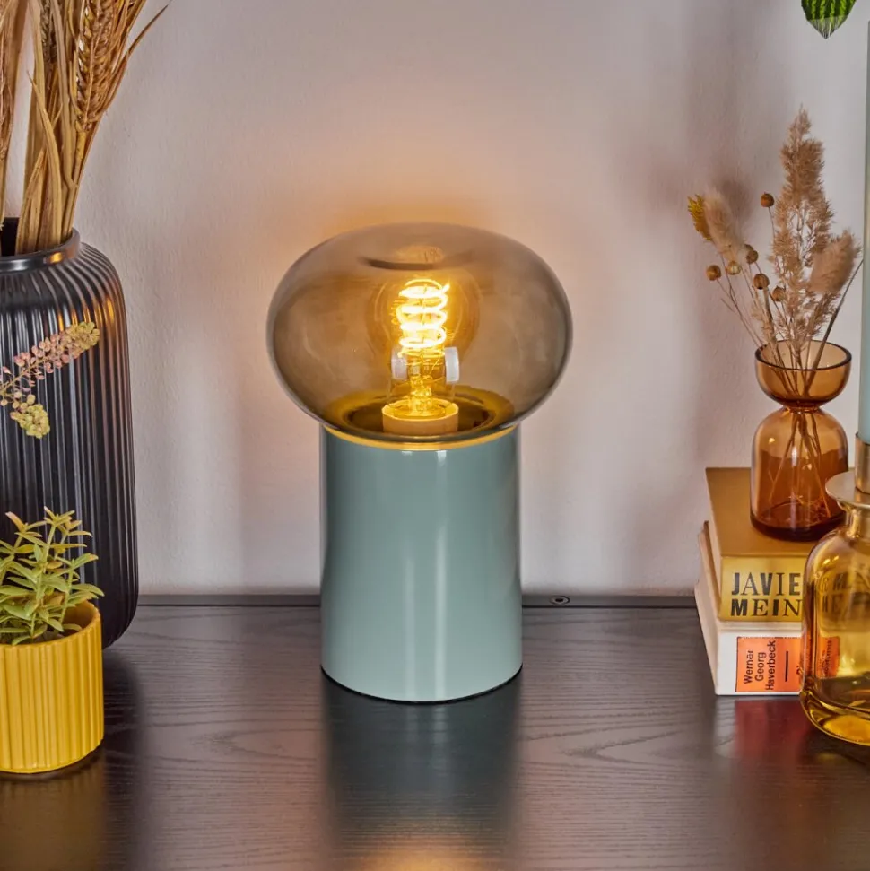 Lampe De Table Godrie Bleu, 1 Lumiere