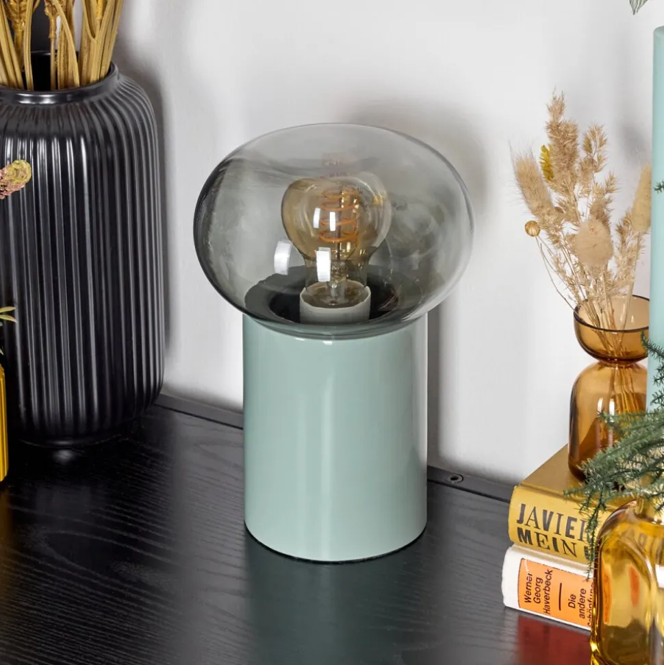 Lampe De Table Godrie Bleu, 1 Lumiere