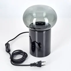 Lampe De Table Godrie Noir, 1 Lumiere