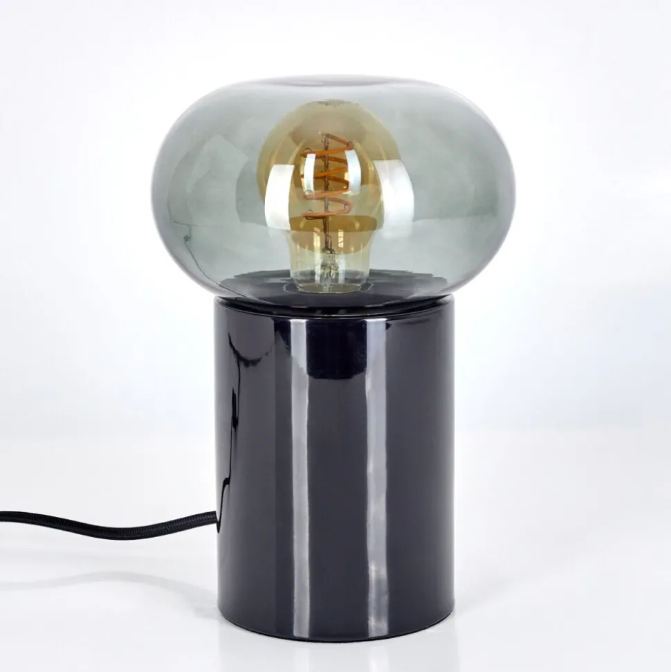 Lampe De Table Godrie Noir, 1 Lumiere