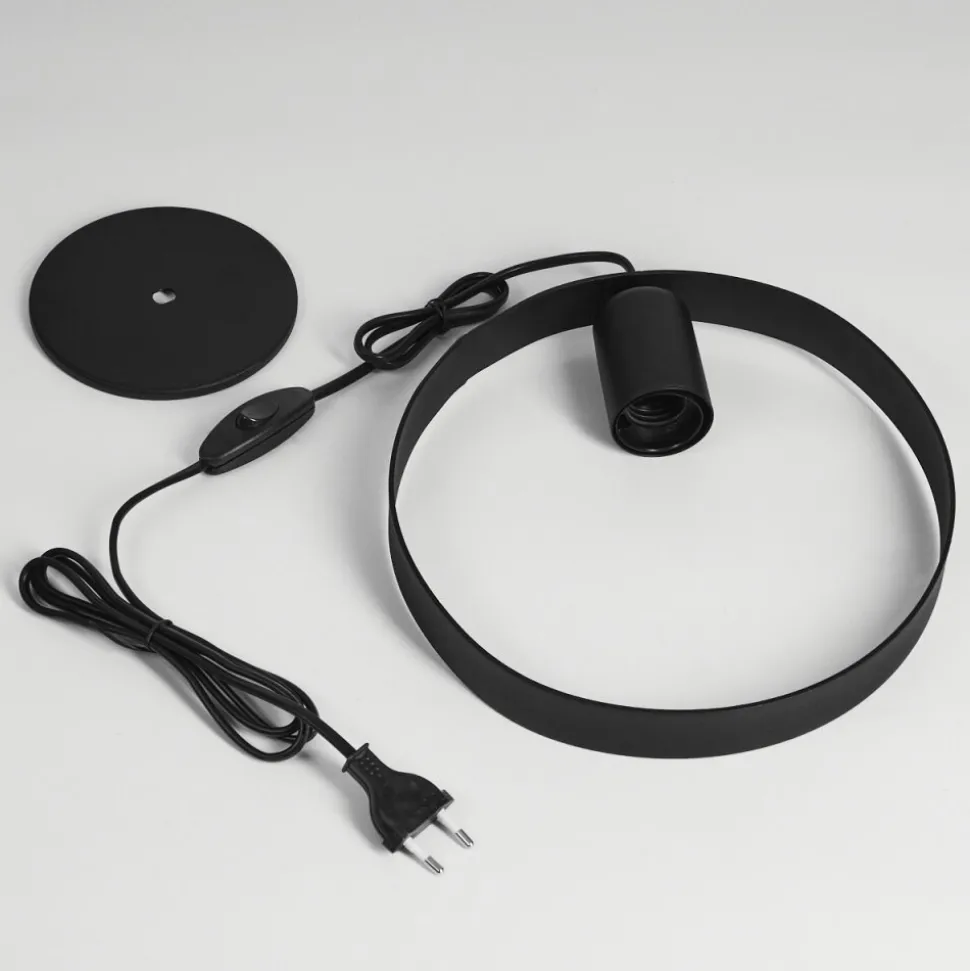 Lampe De Table Gourguel Noir, 1 Lumiere