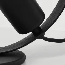 Lampe De Table Gourguel Noir, 1 Lumiere