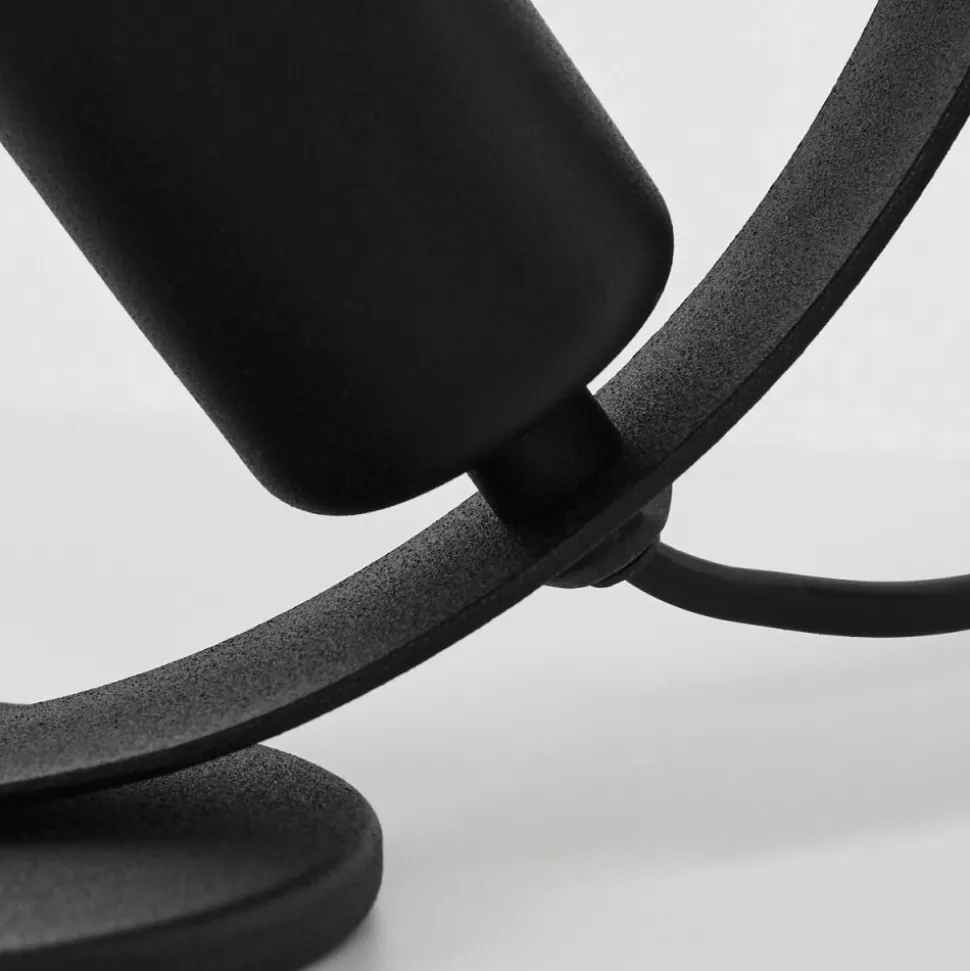 Lampe De Table Gourguel Noir, 1 Lumiere