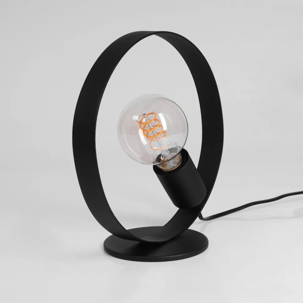 Lampe De Table Gourguel Noir, 1 Lumiere