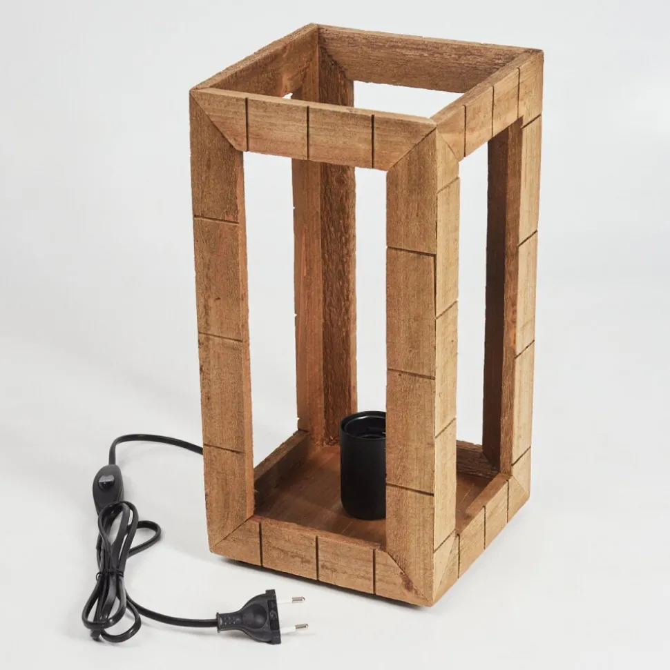 Lampe De Table Guarda Ecru, Noir, 1 Lumiere