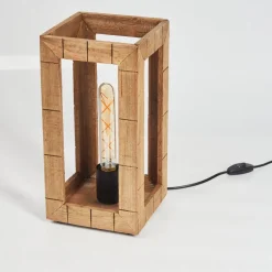 Lampe De Table Guarda Ecru, Noir, 1 Lumiere