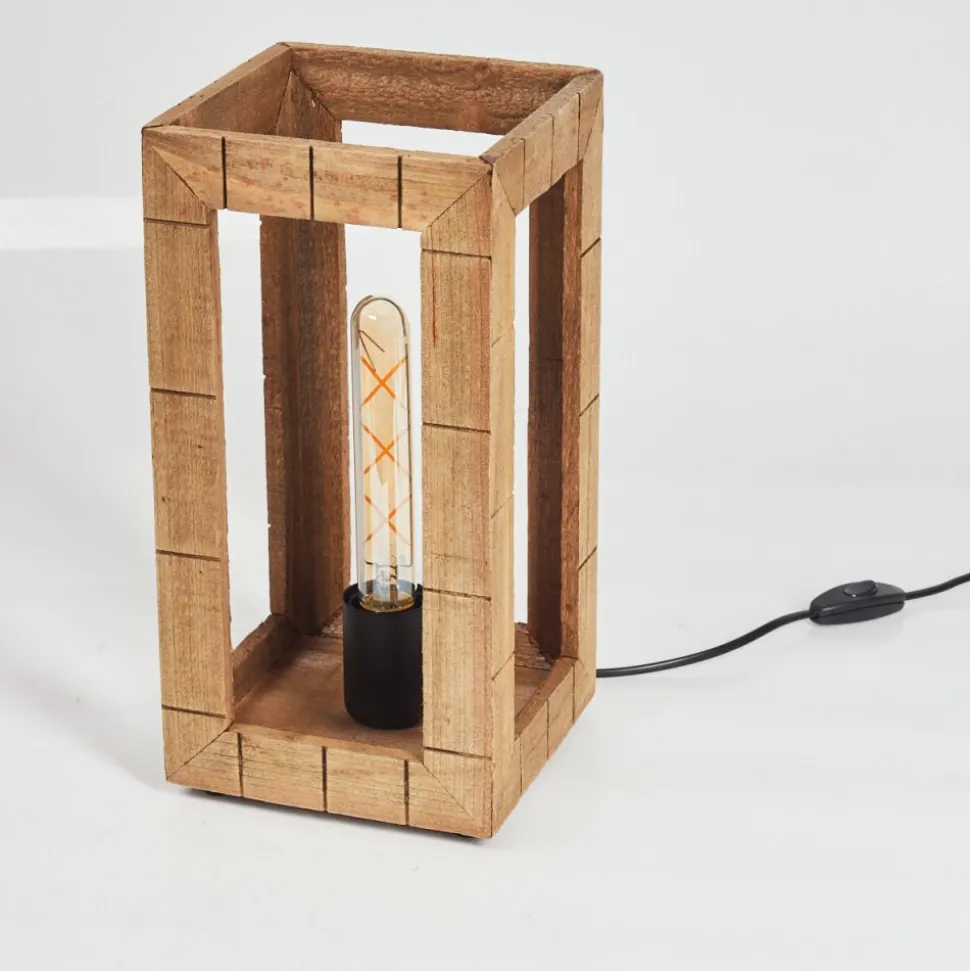 Lampe De Table Guarda Ecru, Noir, 1 Lumiere