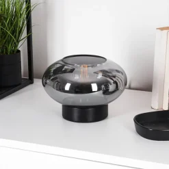 Lampe De Table Haikala Noir, 1 Lumiere