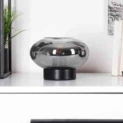 Lampe De Table Haikala Noir, 1 Lumiere