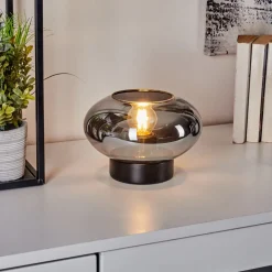Lampe De Table Haikala Noir, 1 Lumiere
