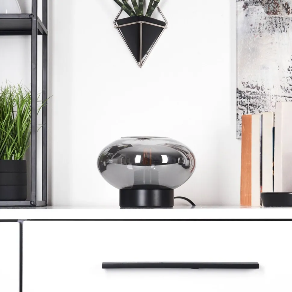 Lampe De Table Haikala Noir, 1 Lumiere
