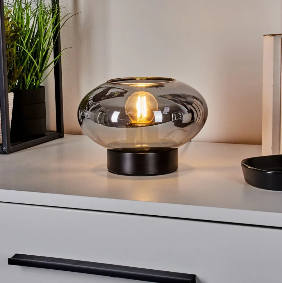 Lampe De Table Haikala Noir, 1 Lumiere