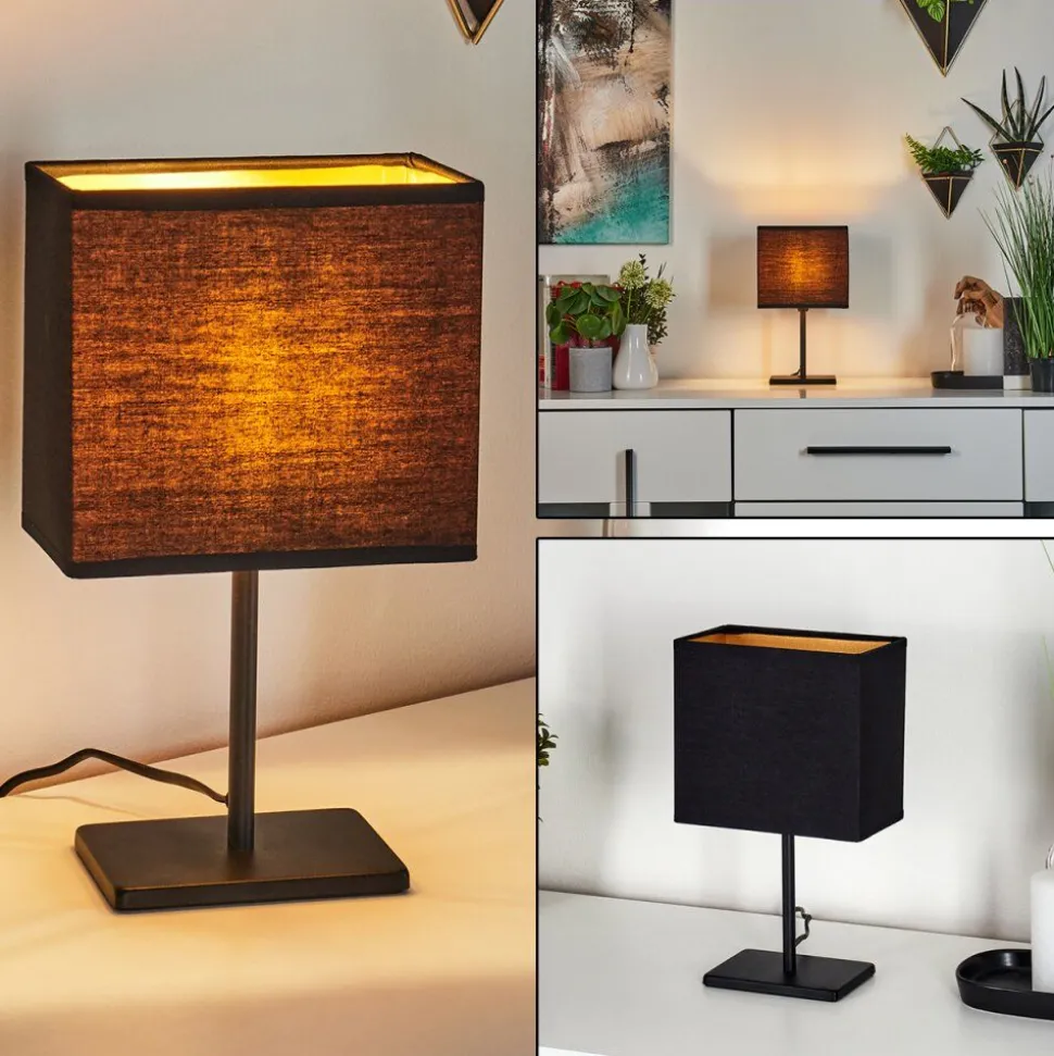 Lampe De Table Heinikka Noir, 1 Lumiere