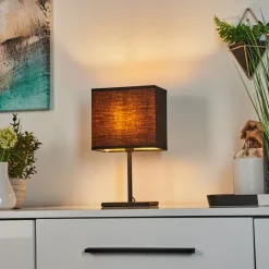 Lampe De Table Heinikka Noir, 1 Lumiere