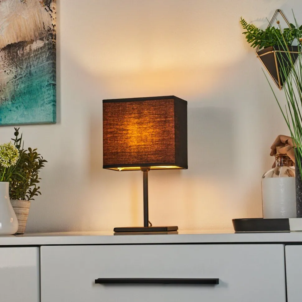 Lampe De Table Heinikka Noir, 1 Lumiere
