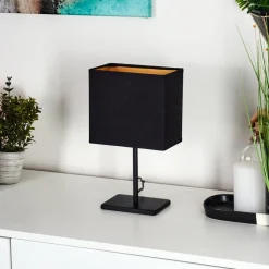 Lampe De Table Heinikka Noir, 1 Lumiere